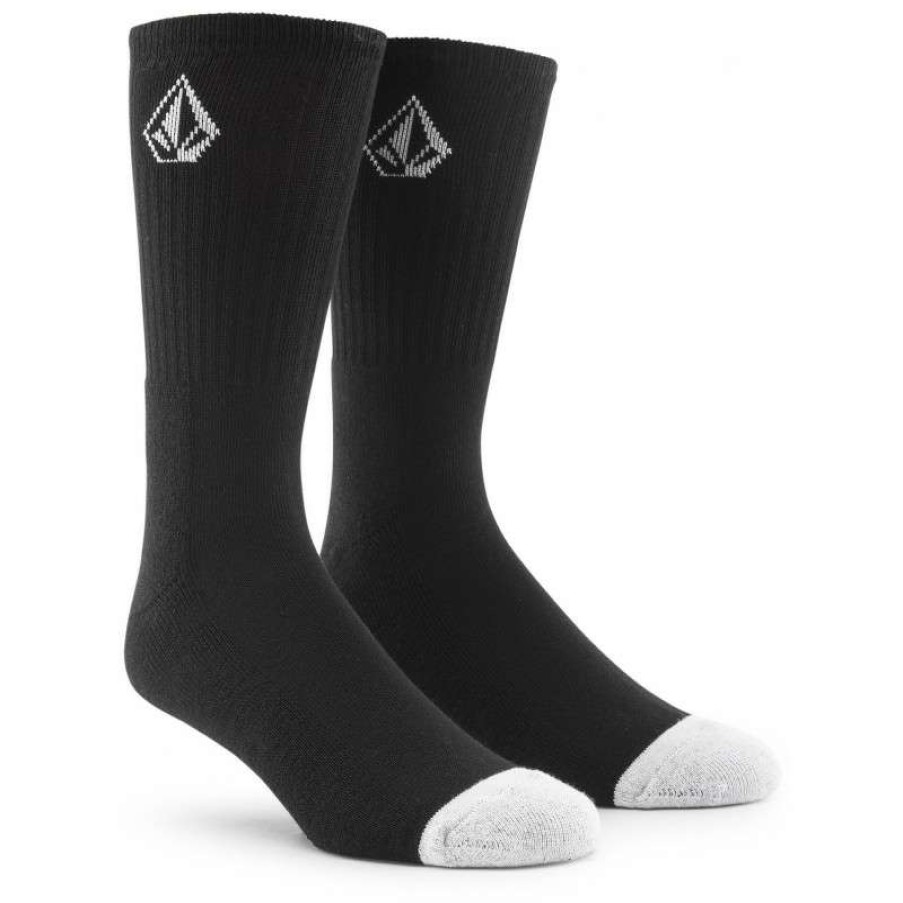 Technical Clothing * | Radiant Model Volcom Full Stone Pack Of 3 Socks (Black) Men