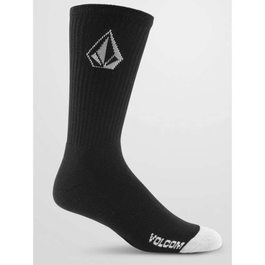 Technical Clothing * | Radiant Model Volcom Full Stone Pack Of 3 Socks (Black) Men