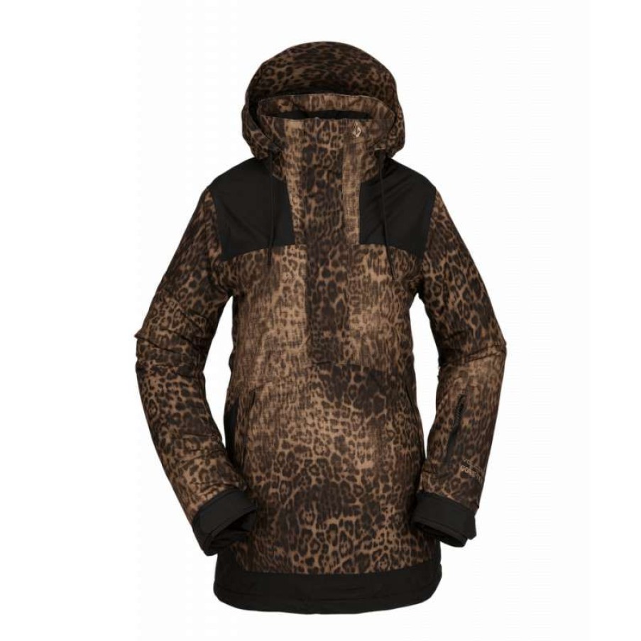 Technical Clothing * | Cut Price Women'S Volcom Fern Ins Gore Ski Jacket (Leopard)