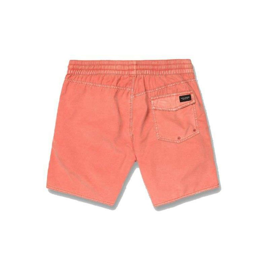 Technical Clothing * | Superior Style Men'S Volcom Center Trunk 17 Swim Shorts (Living Coral)