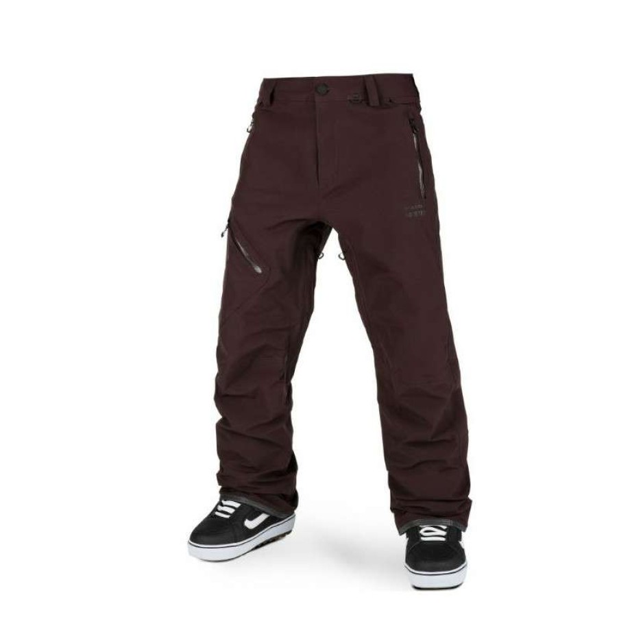 Technical Clothing * | Fire Sale Pant Ski Volcom L Gore-Tex (Black Red) Man