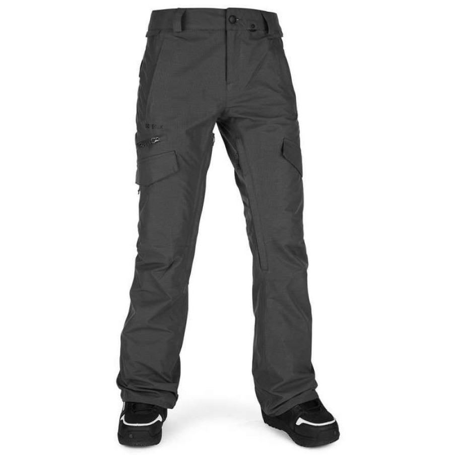 Technical Clothing * | Premium Product Volcom Aston Gore-Tex Ski Pants (Black Green) Woman