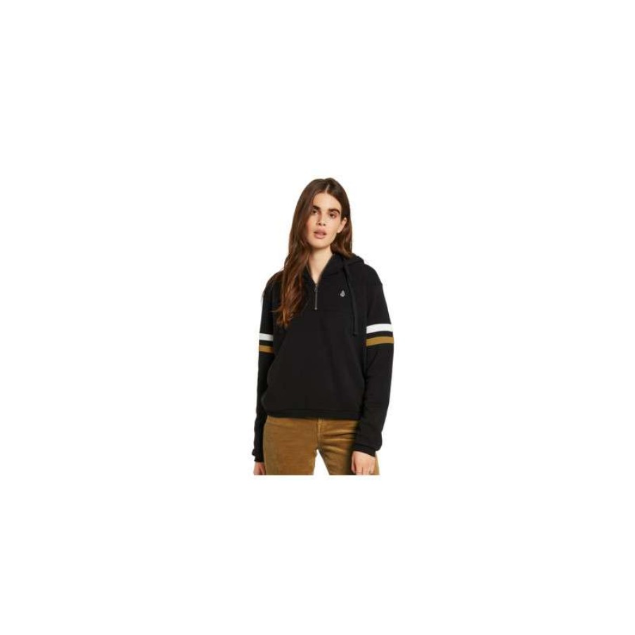 Technical Clothing * | Exceptional Design Volcom Color Coded (Black) Women'S Sweatshirt