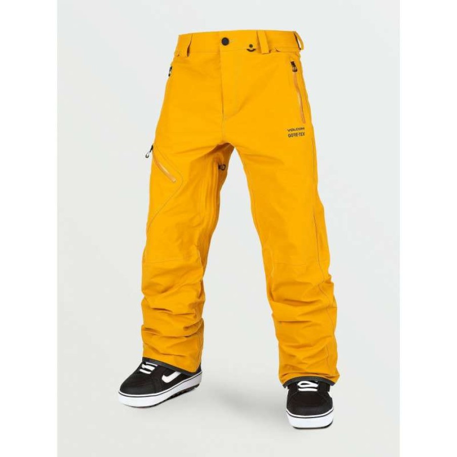 Technical Clothing * | Trend Model Men'S Volcom L Gore-Tex Ski Pants (Resin Gold)