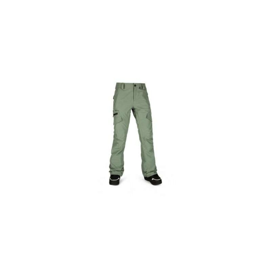 Technical Clothing * | Sale Online Volcom Aston Gore-Tex (Dusty Green) Pants Woman