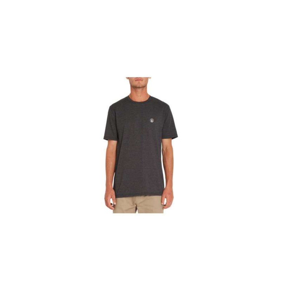 Technical Clothing * | Cut Price T-Shirt Volcom Circle Blanks (Heather Black) Man