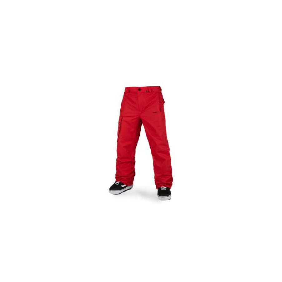 Technical Clothing * | Fascinating Model Ski Pants Volcom V.Co Hunter (Red) Man