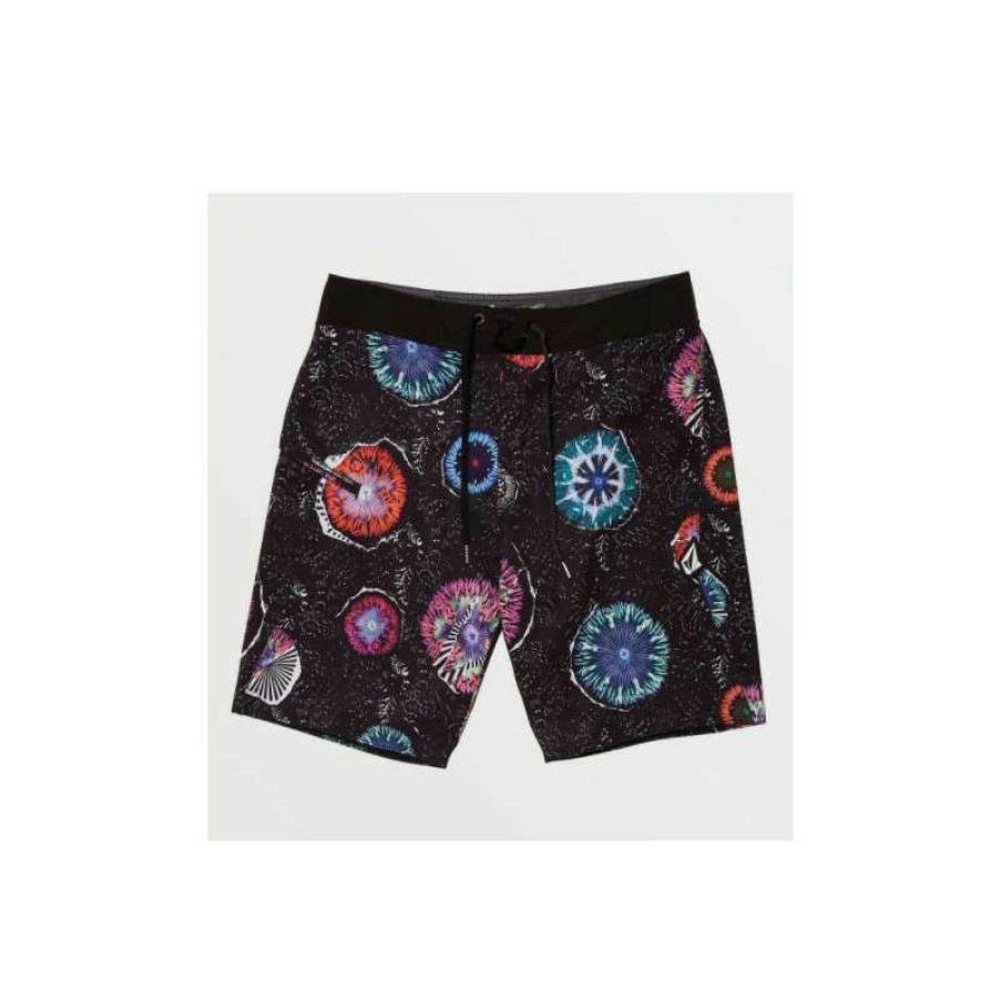 Technical Clothing * | Exactly Discount Men'S Volcom Coral Morph 20 (Black) Boardshort