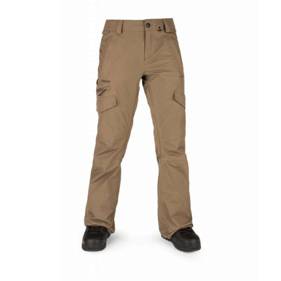 Technical Clothing * | Excellent Quality Volcom Aston Gore-Tex Ski Pants (Coffee) Woman