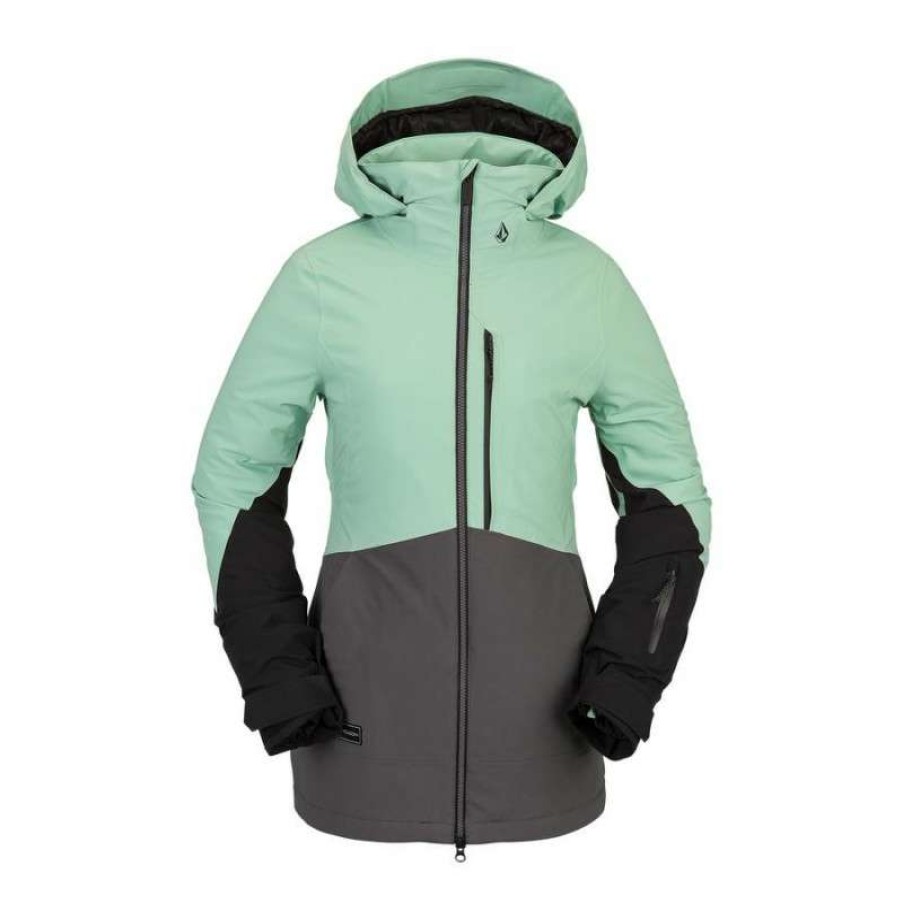 Technical Clothing * | Less Expensive Volcom 3D Stretch Gore Ski Jacket (Mint) Woman