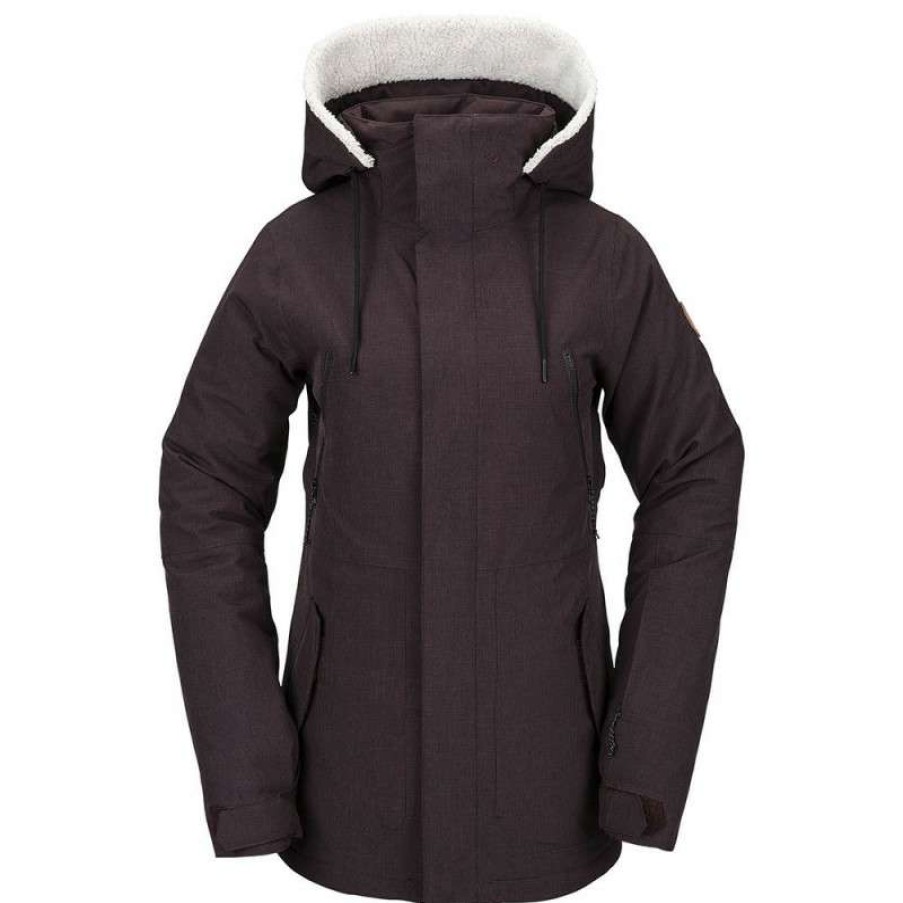 Technical Clothing * | Superior Style Ski Jacket Volcom Shrine Ins (Black Green) Woman