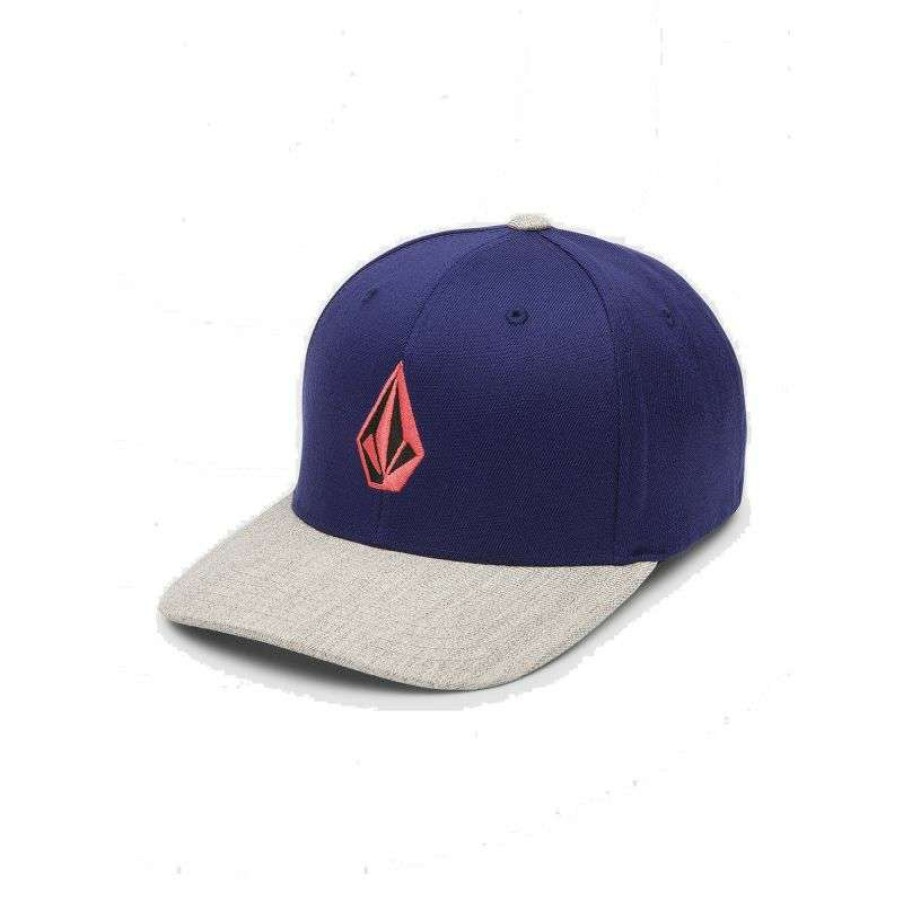 Technical Clothing * | Exceptional Design Volcom Full Stone Hthr Xfit Cap (Blueprint) Men