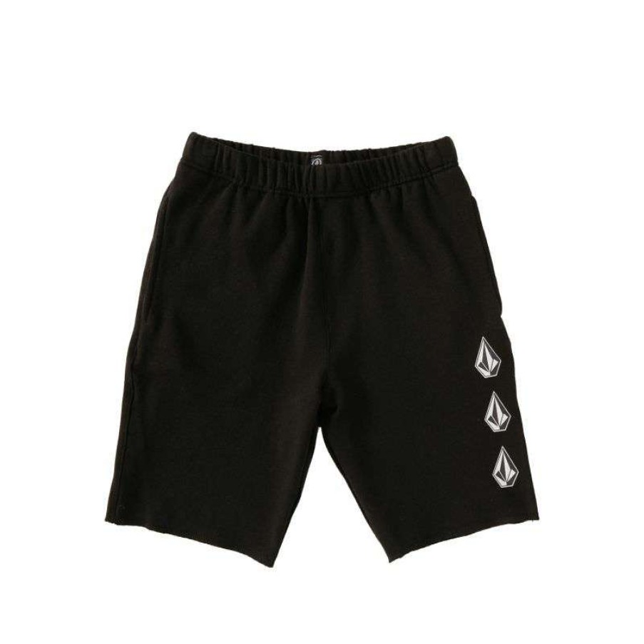 Technical Clothing * | Fire Sale Volcom Iconic Stone Fleece Shorts (Black) Child